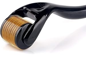 Sodacoda Derma Roller Set 6 in 1 (0,5/1/2mm) - Micro-Needling Cura del Viso, Crescita di Capelli e Barba, Aghi in Titanio