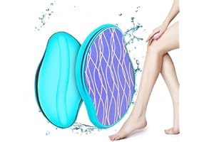 QXNDXQ Epilatore Indolore, Pietra Depilatoria, Depilatore di Cristallo, Crystal Hair Eraser, Riutilizzabile Epilatore Nano Cristalli, Strumento di Depilazione per Gambe, Braccia e Schiena Blu