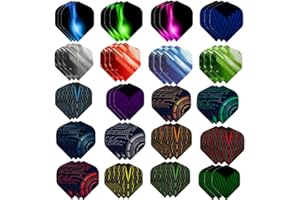 Haosell Lot de 60 ailettes de fléchettes - Forme standard - Pour fléchettes souples et fléchettes en acier