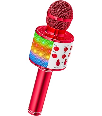 Microphone Karaoké Bluetooth 7 En 1 – Avec Distorsion Vocale, Annulation Voix, Mixeur, Compatibilité Apps