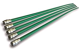 Juego de 5 cañas de recogida autobloqueantes profesionales | Complemento o extensión de kits chimeneas | Longitud 7 metros | 5 x 1,40 m | Punta de acero roscada M12 x 1,75 mm KIBLOK | Kibros 4KIT5KB14