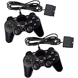 2x Controller für PS2 Playstation 2 Dual Vibration, wired Gamepad kabelgebunden