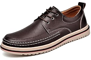 Unitysow Lace Up Shoes Mens Formal Dress Business Classic Casual Derby Shoes Comfortable Lightweight Non-Slip Leather Oxford Shoes Size 5.5 UK-11.5 UK