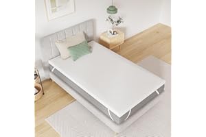‎NOVILLA Novilla Matratzentopper 120x200, 7.5cm Höhe Matratzenauflage mit Schaumstoff für Boxspringbett Wohnwagen Schlafsofa Matratzenschoner Bezug Waschbar Oeko-TEX