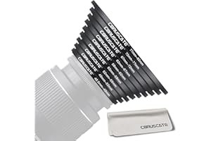 CORUSCATE Lot de 9 bagues d'adaptation de Filtre 40.5mm~82mm,Compatible Tous Les objectifs de 40.5mm,Accessoires pour caméras 40.5-49mm,49-52mm,52-55mm,55-58mm,58-62mm,62-67mm,67-72mm,72-77mm,77-82mm
