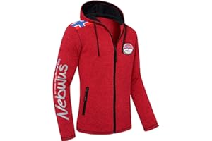 Nebulus Herren Fleecejacke NORSKA, warme Fleece Jacke, mit langem Full-Zip Reißverschluss