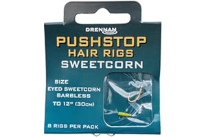DRENNAN SWEETCORN QUICKSTOP HAIR RIGS SIZE 12 - HNQSCB012