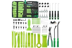 Uolor 415 Pièces Outils De DéMontage De Garnitures Trousse, Installation Garniture Intérieure Outils avec Rivet Clips Plastique