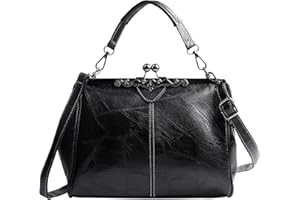 7VSTOHS Sac à main rétro femme Sacs à Bandoulière Vintage Sac à main à poignée supérieure Sacs à bandoulière à la mode