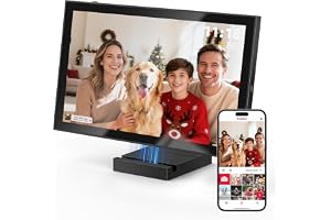 32G Digitaler Bilderrahmen, WLAN, 10,1 Zoll, wiederaufladbar und kabellos, mit Akku 5000 m