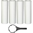 Sediment Cartridge/Filter/Candle Set of 4 Pcs | PP Spun Filter 10 Inch 5 Micron 10 Inch Spun Filter (PP Spun) Cartridge Compatible for 10 Inch Pre-Filter Housing of Water Purifier | Pack of 4 Spun