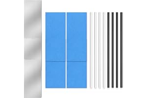 BDHI 8pcs 6mm Snowboard Repair Kit Snowboard Base Repair P-Tex Base Filler with 4 Structure Sandpaper 1 Scraper Ptex Ski Wax Repair Tuning Kit for Protecting Ski and Snowboard(Y315-1)