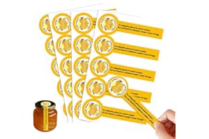 GXGM Sigillo di Garanzia per Vasetti e Barattoli – Rotolo da 200 Etichette Adesive 30x100 mm – Chiusura di Sicurezza per Vasetti di Miele, Marmellate, Conserve, Prodotti Artigianali e Professionali