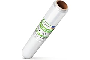‎V1 TRADE V1 TRADE Stretchfolie Transparent Strechfolienrolle - Wickelfolie - Handstretchfolie 150m/50cm Verpackungsmaterial - Verpackungsfolie auf Rolle - Folie Für Möbel - Folien Für Umzug - Umzugsfolie