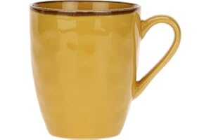 ROSE & TULIPANI MILANO Rose & Tulipani - Tazza Ocra - Arredo Casa, Cucina - Linea Concerto di Colori - Accessori da Cucina - Stoneware - 430 CC