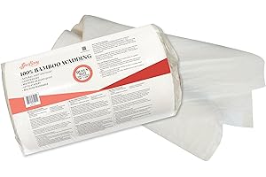 Sew Easy Guata 100% de Bambú - Hipoalergénico, Antibacteriano, Lona Refinada de Primera Calidad, Lavable a Máquina, Acolchado, Decoración del Hogar - Tamaño reina 228 x 274 cm 90x108”