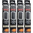 Artline Black Beauty Ultra Dark & Smooth Writing Pencil | Extra Dark | Rubber Tip Pencil | School, Office & Home Use | Free Sharpener | Pack of 40