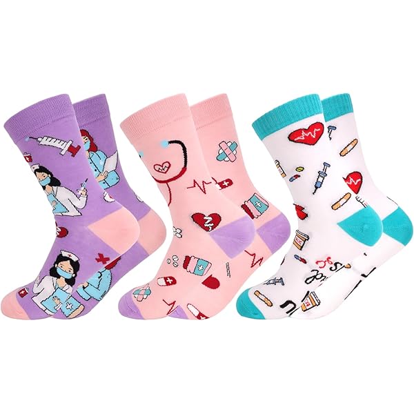 Nurse is Love Funny Ladies Nurse Socks Ideal for TCAE Medicine Vet