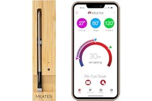 Original MEATER: Wireless Digital Smart Meat Thermometer, for Oven, BBQ, Grill, Kitchen, iOS & Android App, Apple Watch, Alexa Compatible, Dishwasher Safe