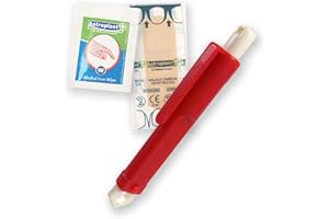 HeavySun Tick Tweezers - Tick Tweezers - Tick Remover for Removing Ticks (Red)