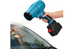 MOCOLI Soffiatore Elettrico per Auto, Asciugatore Portatile da 21V con Batteria da 3000mAh e Adattatore Soffiatore Elettrico per Polvere Spolverino Turbo Soffiatoren per Auto Tastiera Portatile Divano