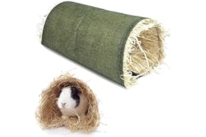 SNSYGN Kaninchen Tunnel, Meerschweinchen Tunnel Kuscheltunnel Hamster Spielzeug Zubehör Kleintieraktivitätstunnel Spielzeug für Kleintiere, Meerschweinchen, Frettchen, Chinchilla, Igel (Grün)