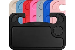 Lebogner Auto Steering Wheel Desk, Laptop Tablet iPad Notebook Car Travel Table, Food Eating Hook On Steering Wheel Tray, Constant Travelers, Fits Most Vehicles
