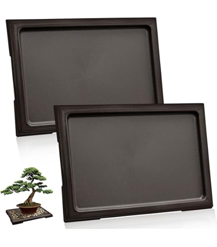 Bonsai - Untersetzer eckig ca. 34 x 26 cm Kunststoff 53041: Amazon.de:  Garten