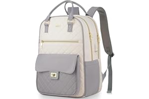 RJEU Mochila Mujer Para Ordenador Portatil,Impermeable Mochila Escolar para Niñas Adolescentes,Antirrobo Bolso Mochila Casual para Universidad Viaje Gym