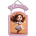 Princess Wooden Wall Hanging for Girls | MDF Wooden Wall Hanger for Living Room | Bedroom | Kids Room | Gift | Princess Decor Item | Wall Hanging for Girls Room Decoration