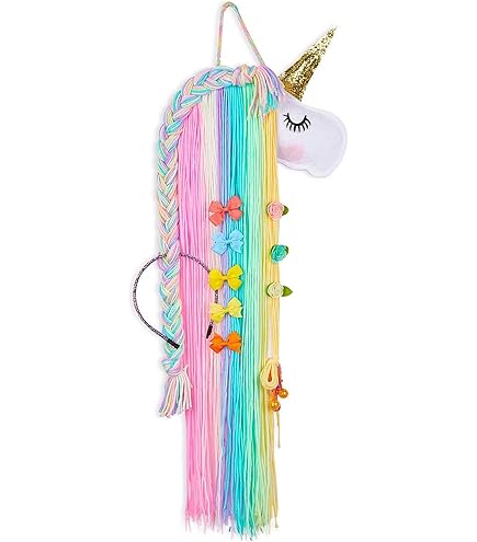 Anseom 2Pcs Organizer Fermagli Capelli, Porta Clip per Capelli, Ragazza Mollette Capelli Organizzatore, Porta Cerchietti Bambina, Porta Cerchietto per Fasce, Porta Cerchietti - DIY Decorazione Parete