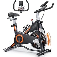 Cyclette Da Casa, Spinning Bike Magnetica con Volano 15kg, Schermo LCD, Portabicchieri, Porta Celullare per Fitness ed Eserci