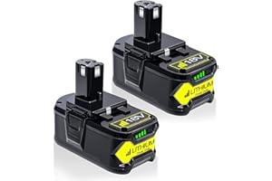 BATTOOL 2 opakowania akumulatorów 18 V 5,5 Ah do akumulatora Ryobi 18 V P108 RB18L13 RB18L25 RB18L40 RB18L45 P102 P103 P104 P105 P107 P108 P122 P103 P105 P107 P108 P122 Narzędzia bezprzewodowe