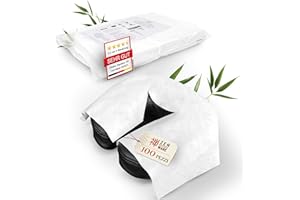 ZEN MASSAGE WARE ZEN - 100x telini monouso con fessura per naso per lettini da massaggio - feltrini usa & getta in tessuto per poggiatesta lettini da massaggio & trattamento - accessori massaggi per il viso 41x31 cm