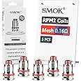 SMOK RPM 2 Mesh Coil 0.16 ohm, for RPM2 Series Pods, RPM2 Coilhead (5pcs, No Nicotine) AMZ UK Edition with Exclusive Barcode