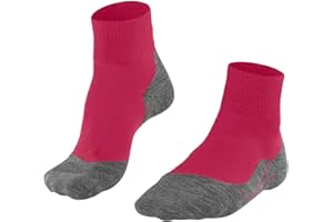 FALKE mujer TK5 Short calcetines para senderismo amortiguación ligera antiampollas transpirable secado rápido regulación del clima antiolores lana hilo funcional 1 par