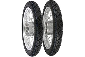 Replika: 2 kompletta hjul 1,6 x 16 tum aluminiumfälg + ekrar i rostfritt stål + Vee Rubber däck 094