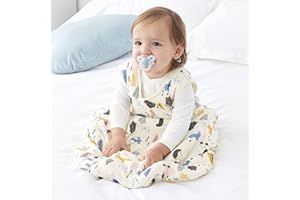 Duomiaomiao Winter Baby Sleeping Bag 2.5 tog, Newborn Sleep Sack 6-12 months, 100% Cotton Baby Wearable Blanket for Infant Toddlers