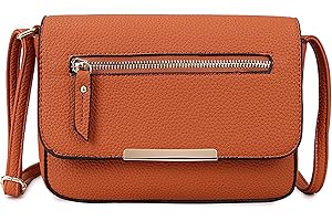 AOSSTA Small Women Crossbody Bag Shoulder Handbag Flap Satchel Messenger Cross Body Bag