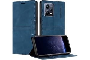 TOUCASA Funda Tipo Cartera para Xiaomi Redmi Note 12 5G/Poco X5 5G, Cuero Flip Folio Carcasa, Funda con con Soporte Plegable magnética incorporada para Redmi Note 12 5G (Azul)
