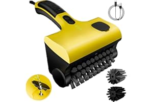 BEKASA Spazzola elettrica per barbecue senza fili, rotante a 360° Pulitore elettrico barbecue funzione a spruzzo d'acqua spazzola per pulizia Ricaricabili con 2 testa per della griglia, bagno, Cucina