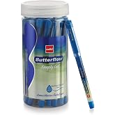 Butterflow Ink Cello Butterflow Classic Gel Pen Set | Pack of 20 Gel Pens | 20 Blue ...