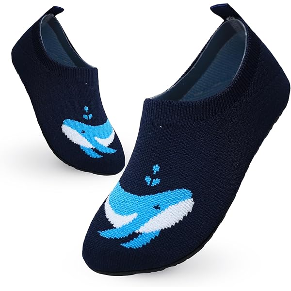 Pantofole Antiscivolo Per Bambini HOTUT - In Maglia Traspirante, Suola In Gomma, Design Colorato, Taglie Bambini - Foto 3