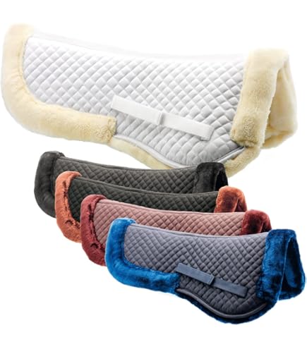 Cuscino Sella In Pelle Di Agnello | Con Inserti Memory Foam | 4 Tasche Regolabili | Per Cavalli - Foto 2