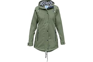 MADSea Friesennerz Manteau de pluie imperméable pour femme Vert olive