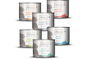 MjAMjAM - Premium Nassfutter für Katzen - leckere Mahlzeiten Mixpaket III für Deine Katze, 6er Pack (6 x 200 g), getreidefrei mit extra viel Fleisch