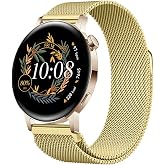 Sneezy Huawei Watch GT3 42mm GT2 42mm Uyumlu Kordon Manyetik Milanese Loop Metal Kordon