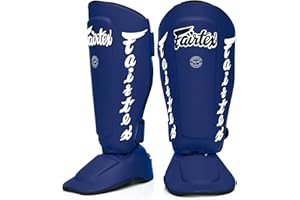 Fairtex Muay Thai SP7 Protège-Tibia avec Protection de Pied Amovible, pour Boxe et Arts Martiaux Mixtes