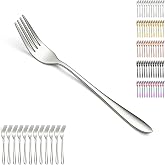 Berglander 12 Piece Table Forks 8.1 Inch Stainless Steel Forks Set for Home, Restaurant, Daily Meals, Easy to Clean and Dishw