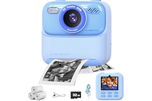 masterbee Sofortbildkamera, Kinderkamera Geburtstagsgeschenke für Mädchen und Jungen, Digitalkamera Kinder Spielzeug, 1080P HD Video, Geschenk Mädchen, Geschenk Jungen 3 bis12 Jahre
